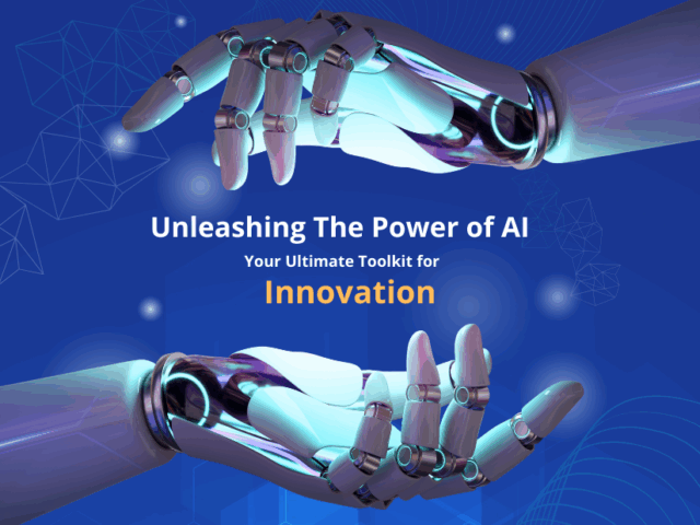 Blue Unlock the Power of AI Technology Futuristic Instagram Post